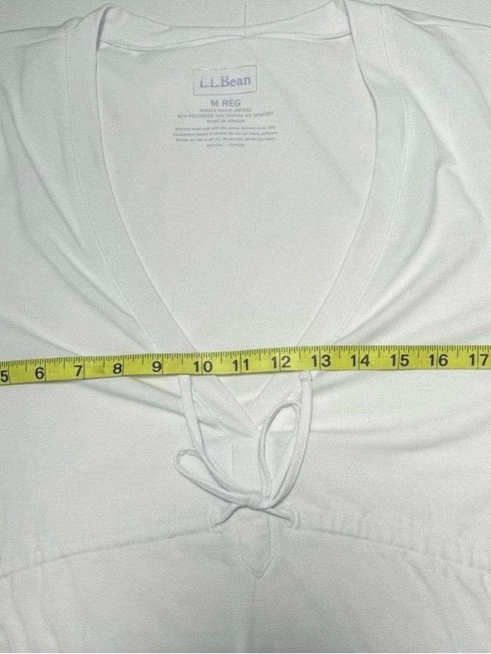 L.L.Bean UPF 50+ White Cover Up Dress Womens Medium Beach Resort Travel NWT - Picture 6 of 10